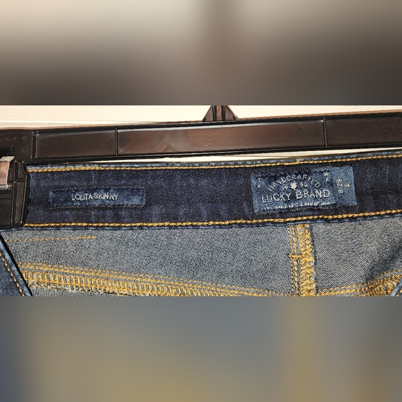 FREE SHIPPING Lucky Brand Denim Lolita Skinny Jeans 9" Mid Rise Size 8 - Picture 8 of 14